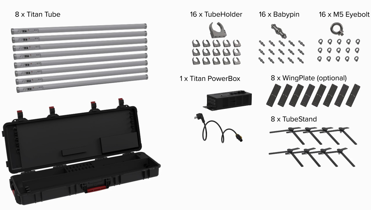 Astera TITAN Tube, 72 W/16 Pixel RGBMA en pelicase – Image 2
